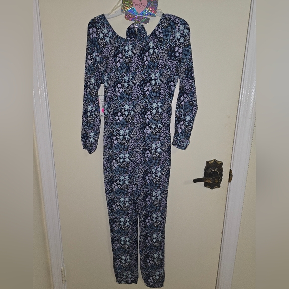 NWT FreeStyle Revolution Floral Jumpsuit & Headband Set Size: 8 (M) - Picture 2 of 5